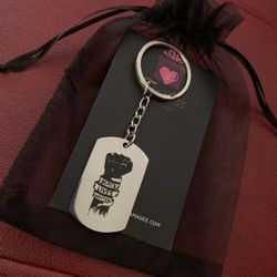 Black Lives Matter (fists Up) Keychain 