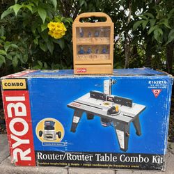 Wood Set-Router kit (extra bits), belt sander, finish sander