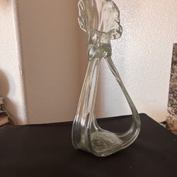 Vintage Glass Candle Holder 