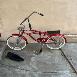 Red Lowrider Bike (mostly built just missing a couple pieces) Need Gone ASAP