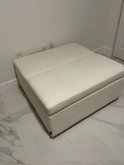 Leather Ottoman