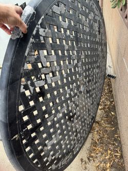 48” Round Wrought Iron Patio Table