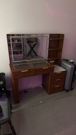 MUST GO TODAY - Vanity Desk with Mirror and Storage