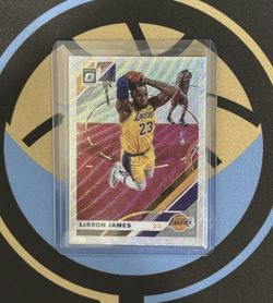 2019-20 Panini Donruss Optic Silver Wave Prizm #60 LEBRON JAMES Lakers