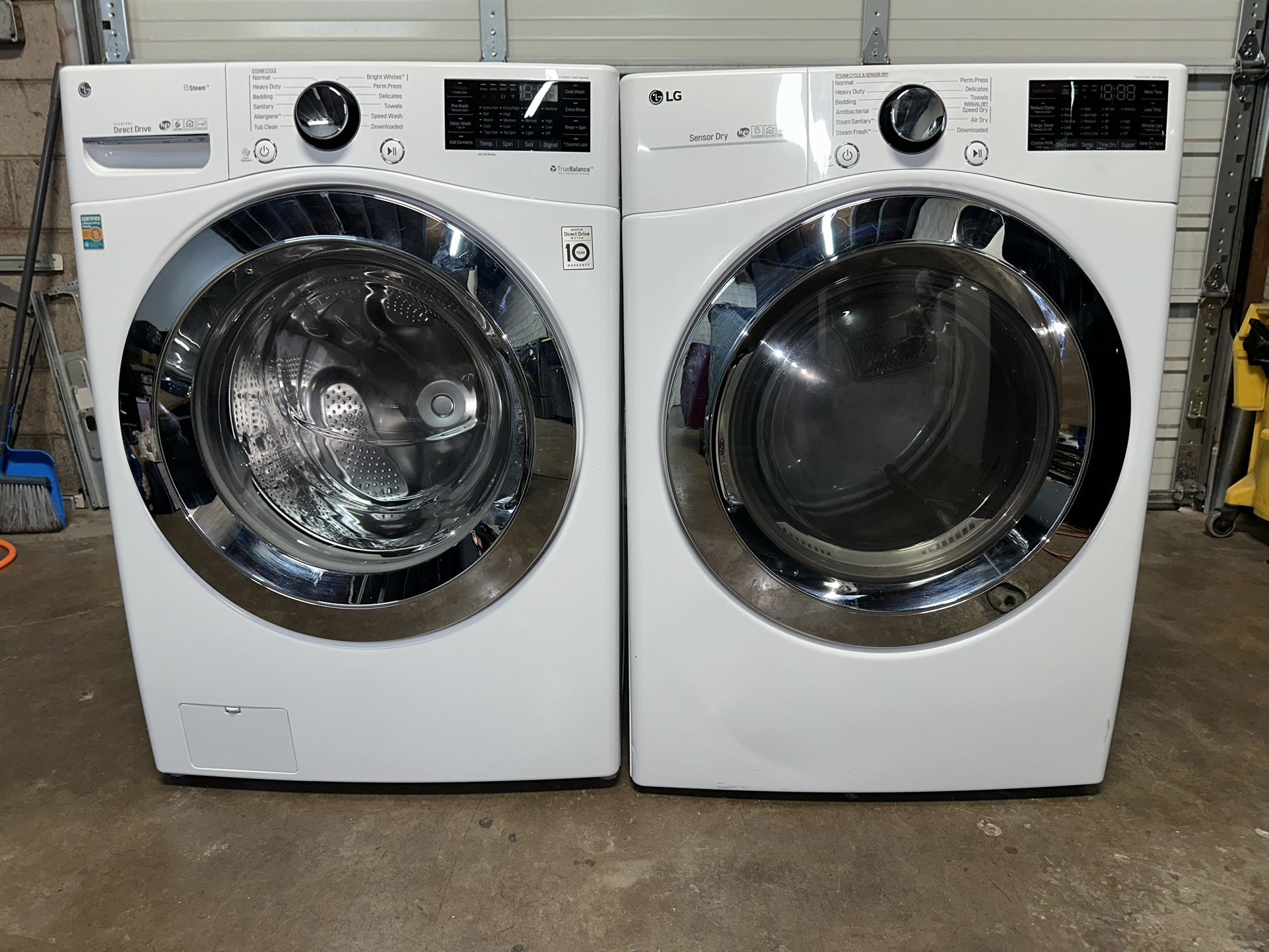BEAUTIFUL LG WASHER AND ELECTRIC DRYER SET LIKE NEW CONDITIONS