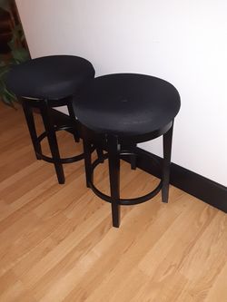 Black Swivel Stools 24" tall