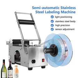 Bottle Labeling Machine, MT-50 Semi-Automatic Round Bottle Labeling Machine 
