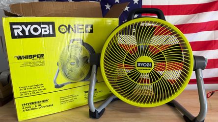 Ryobi 18V 14 Inch Whisper Series Air Cannon Fan