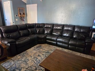 Leather couch