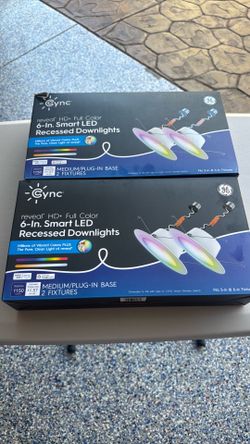 GE Cync Reveal HD+ Full Color 6 in Smart LED Recessed Downlights 10 available