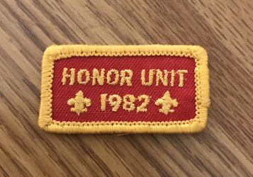 Boy Scouts Of America Vintage 1982 Honor Unit Badge