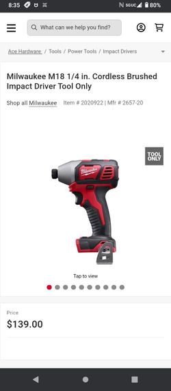 Milwaukee Hex Impact Brushless Used Only One Time