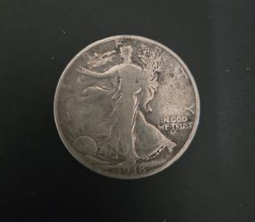 1938 walking Liberty half dollar