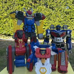  Kids Robot Action Figures / Transformers Style Toys – Bundle