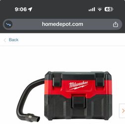 M18 wet dry vac w 5.0ah battery