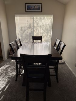 Brown Wood Farmhouse Table