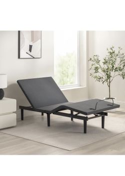 Brand New Zinus Nadia Adjustable Bed Frame, Electric Reclining Platform Bed Base, 5-Function Wireless Remote, Independent Head and Foot Incline, Easy,
