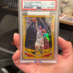 2004 Topps Chrome Yao Ming Gold Refractor 