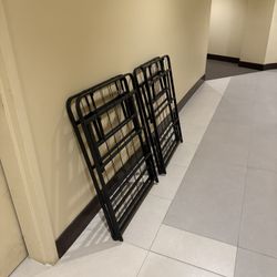 AOJEZOR Side Table: End Table for Any Room - Round Side Tables for Small Spaces - Black Top with 3 Gold Legged  