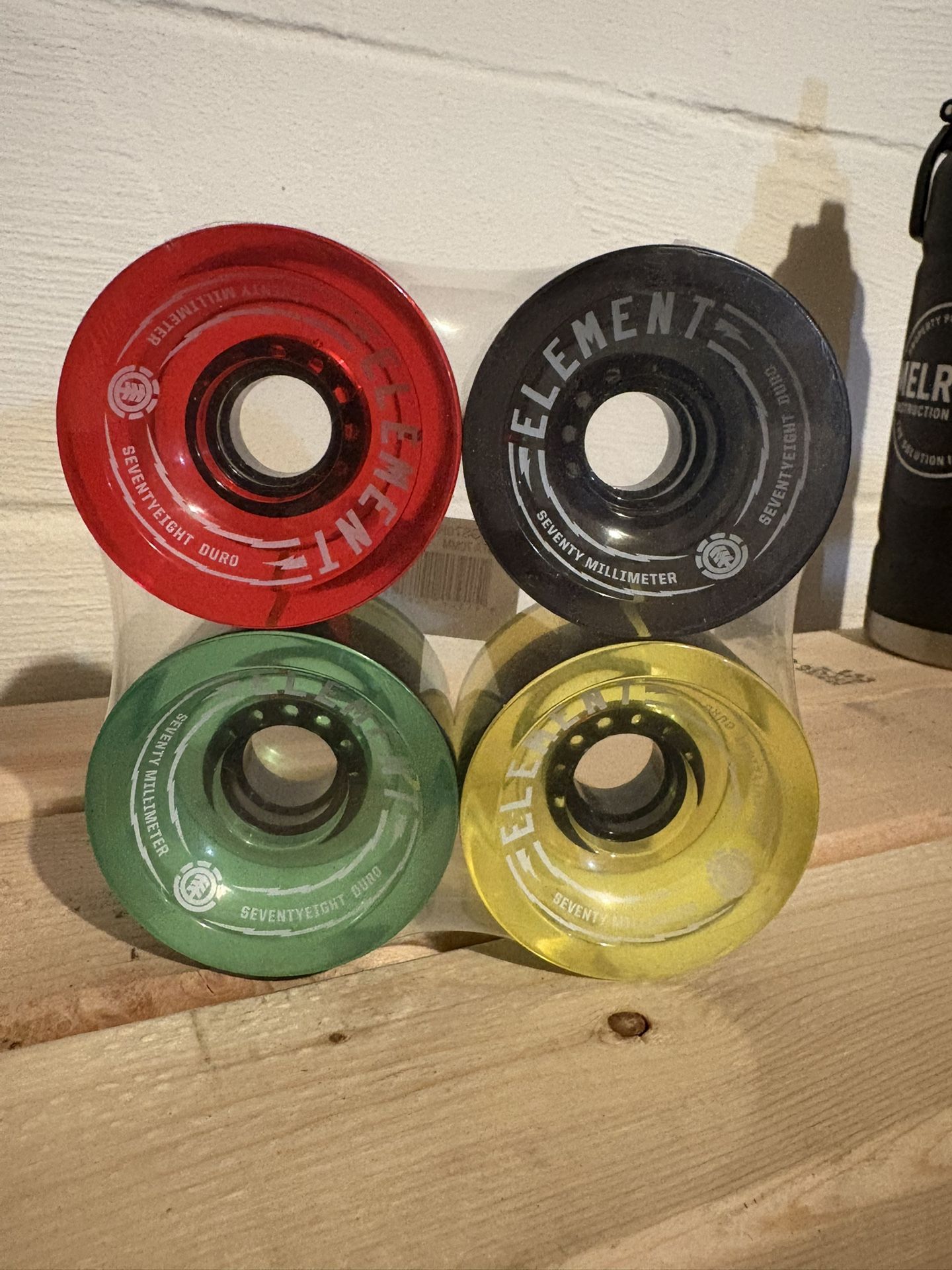 70mm Element Rasta Wheels - Long Board / Cruiser