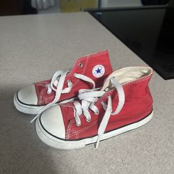 Red & White Converse All Star Chuck Taylor Toddler Size 10