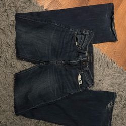 Aeropostale High Rise Flare Jeans 0 Reg