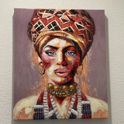 Beautiful Woman Painting Wall Art