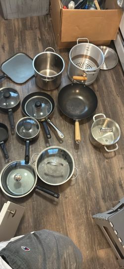 Mixed Cookware Lot Pots and Pans