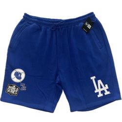 Los Angeles Dodgers 2020 7X World Series Champions Blue Shorts Mens M,L & 2XL New Era