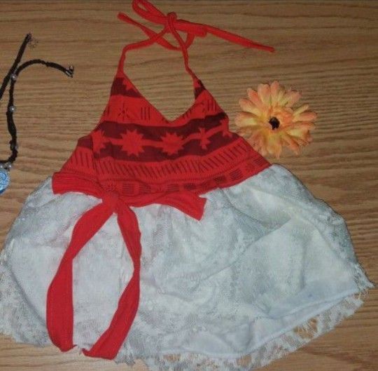 Moana Baby Costume Dress And Accessories (2T)