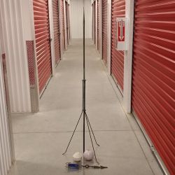 Antique Lightning Rod + Stand + Weathervane + Glass Balls