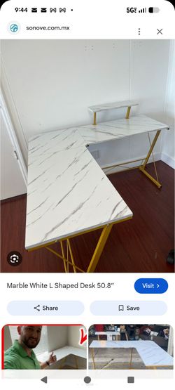 Computer L shape desk with laptop table