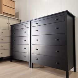 $185.- Each one Or Both $350.- IKEA Black Dressers Cajoneras