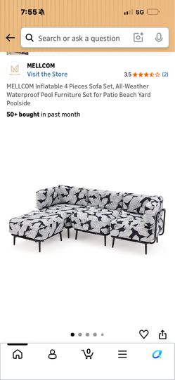 MELLCOM Inflatable 4 Pieces Sofa Set