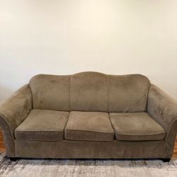 Modular Green/Grey Sofa/couch W/
