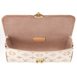 LOUIS VUITTON Pochette Camille Logo Print Monogram Dune Coated Canvas Crossbody Shoulder Bag Women's Fantasy Purple(p7777)