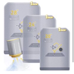 3-Pack Vacuum Bags for Travel with Wireless Rechargeable Pump