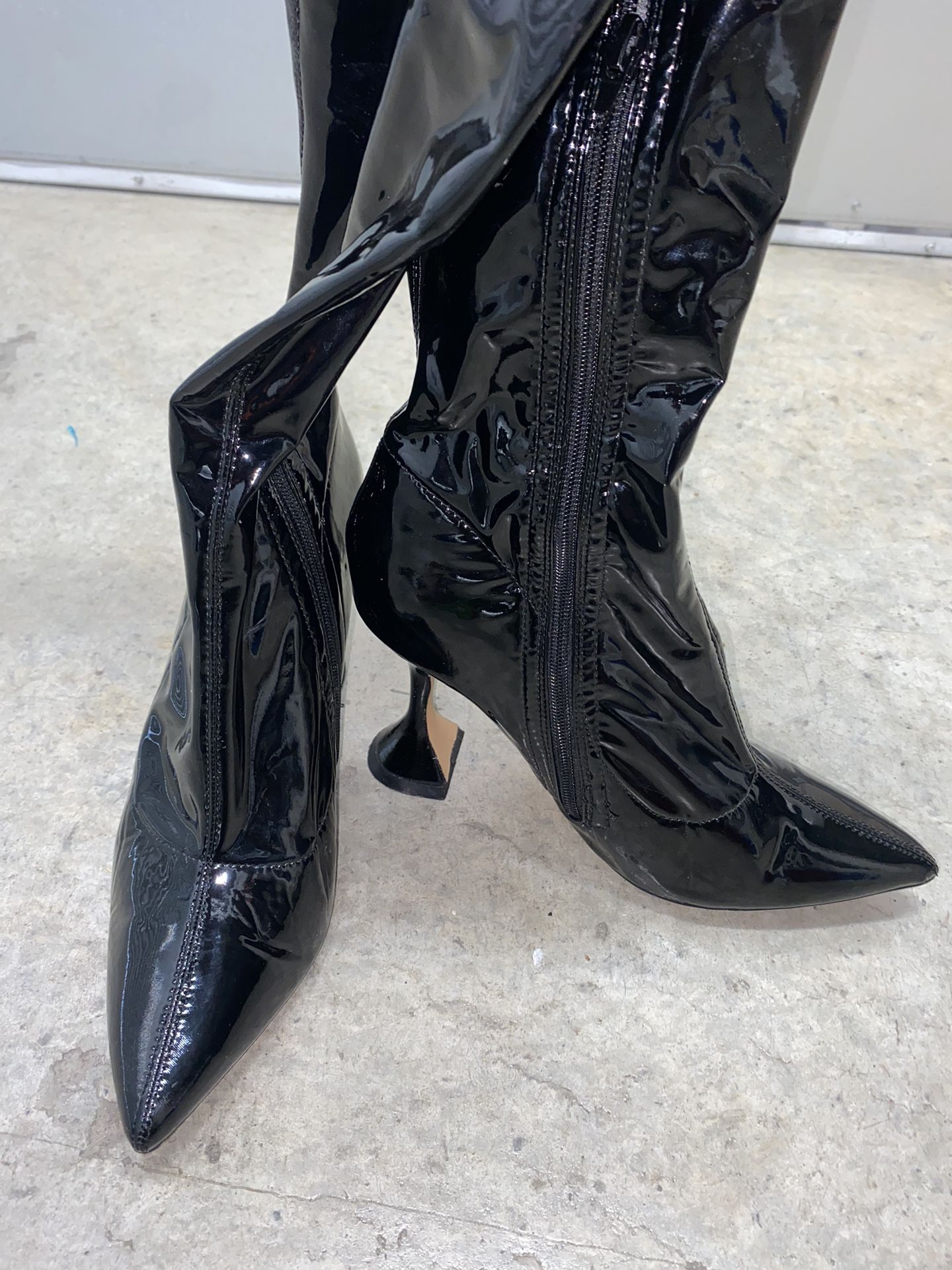 Thigh High Pointy Boots
