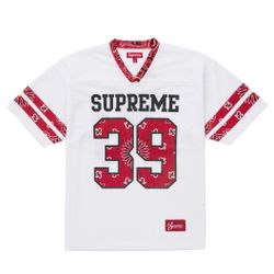 Supreme Bandana Football Jersey White