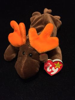 Ty Beanie Baby Original CHOCOLATE The Moose 1993 Rare P.E. Pellets Mint Stamped Ty Beanie Baby Original CHOCOLATE The Moose 1993 Rare P.E. Pellets Mi