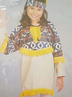 Indian girl costume new Halloween size 4 to 6