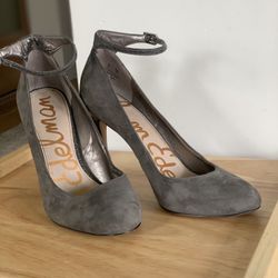 Sam Edelman Grey Suede Stiletto Heels 7M