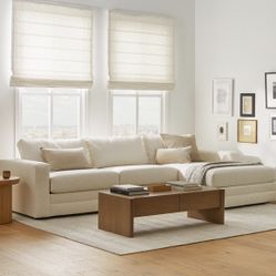Article - Napa White Right Sectional Sofa 