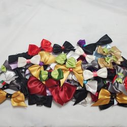 Handmade Bows Out Of Ribbon Quantity 99 Different Colors, sizes, shapes 