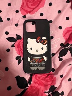 Hello Kitty Black iPhone 12 Phone Case