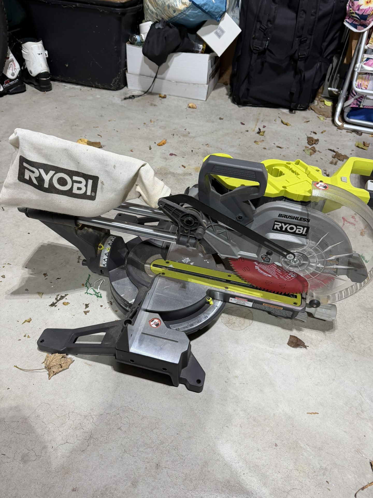 Ryobi 10” Sliding Miter Saw – Brushless, Cordless (P3650)