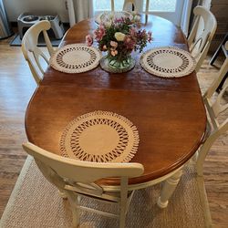 Table, 6 Chairs, Buffet & Hutch