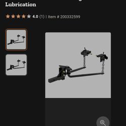 CURT 8,000 lb. Capacity Round Bar Weight Distribution Hitch with Integrated Lubrication