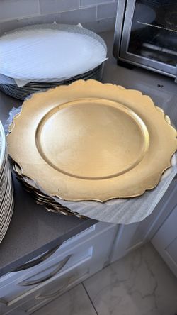 Gold Charger Dinner Ware