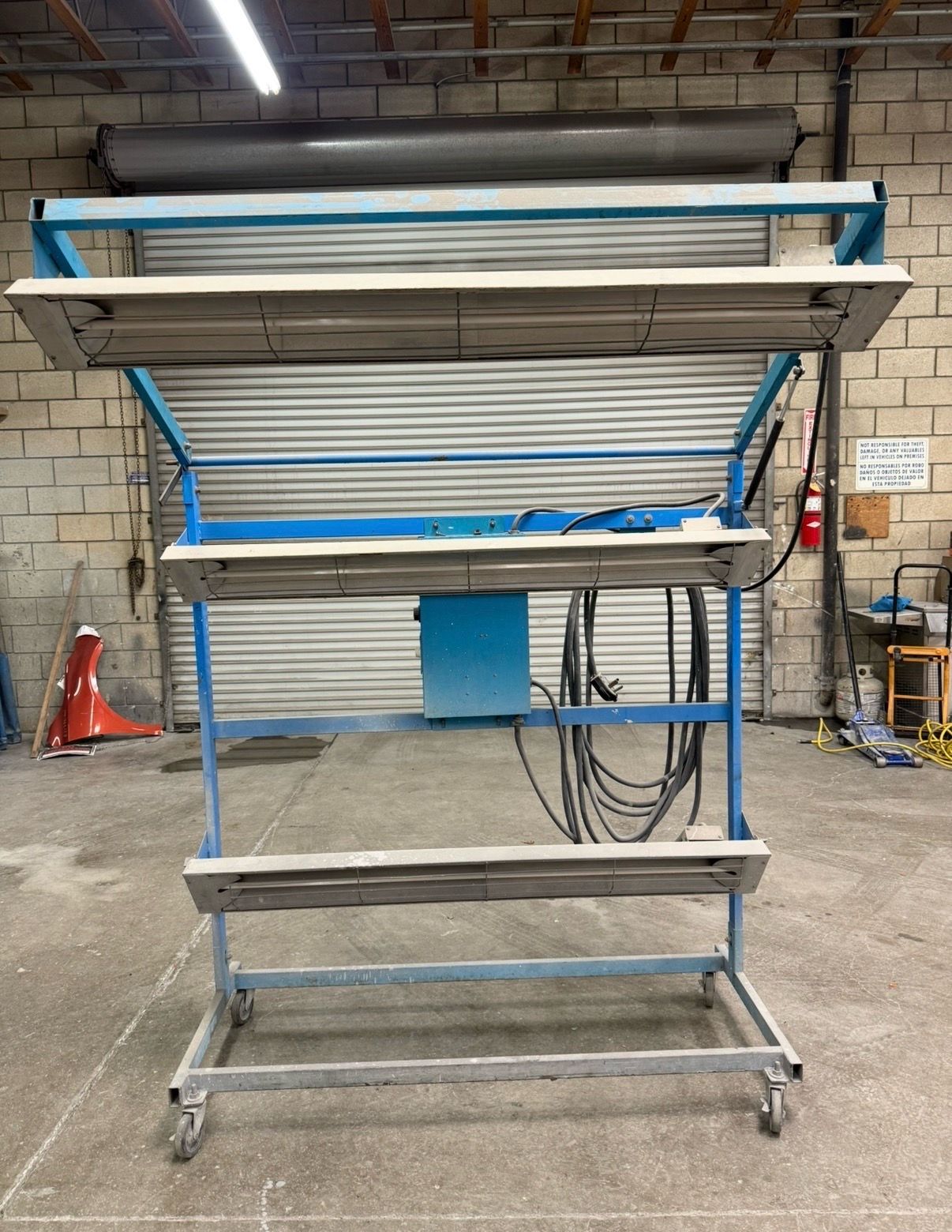 Secador infrarrojo para pintura automotriz